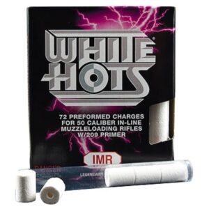 IMR White Hots Black Powder Substitute 50 Caliber 209 Primer Pre-Formed Charges 72PK