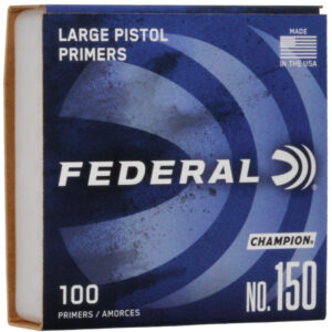 Federal Large Pistol Magnum Primers #155 Box of 1000 (10 Trays of 100)